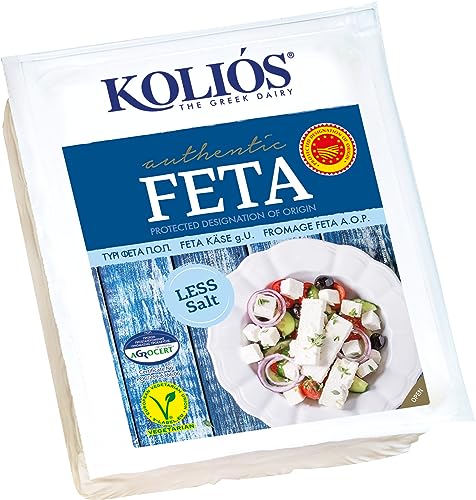 Kolios Authentic Feta Cheese P.D.O. Less Salt 150g