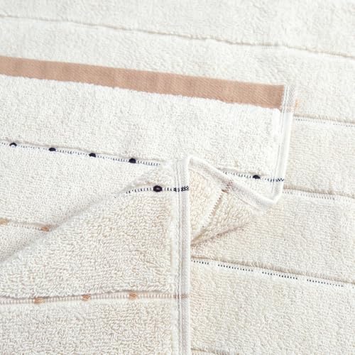 Image of MYTRIDENT Symphony of Threads Towel, 6Pc Set (2 Bath - 75 cm x 150 cm, 4 Hand - 40 cm x 60 cm), 100% Cotton, 625 GSM, Thrive-Ligne