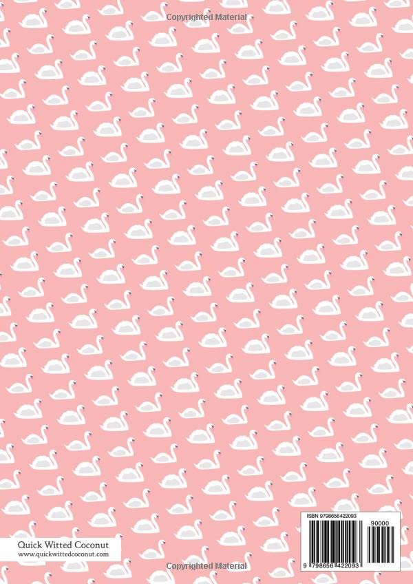 Swan Notebook - Lined Pages - A4 - Premium: (Peach Edition) Fun notebook 192 lined pages (A4 / 8.27x11.69 inches / 21x29.7cm) - Image 2