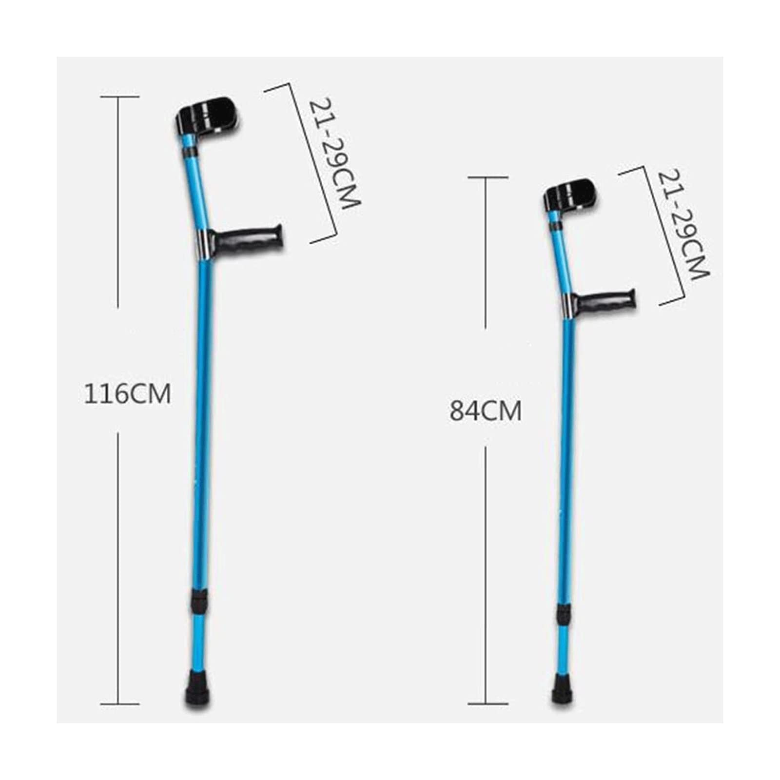 PAASHE Muletas Plegables, Bastones de Aluminio, Brazos ergonómicos deslizantes, Bastones para Caminar, bastón Ajustable en Altura