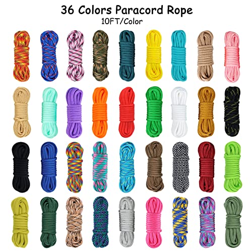 Kit Paracord 550 set de 36 colores una gran idea para regalo 3