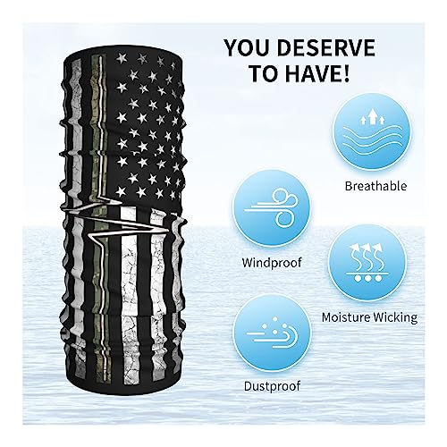 Image of 4Pcs Magic Headwear Neck Gaiter Tube Scarf Headbands Bandana Balaclava for Outdoor Running Cycling Skating Work Out