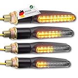 🏍️ 𝐔𝐍𝐈𝐕𝐄𝐑𝐒𝐄𝐋𝐋 𝐏𝐀𝐒𝐒𝐄𝐍𝐃 𝐁𝐄𝐈 𝐀𝐋𝐋𝐄𝐍 𝐌𝐀𝐑𝐊𝐄𝐍 - Die Blinker können bei allen Motorrädern, Rollern oder Quads mit 12 V Batteriespannung verbaut werden. Die Blinker sind kompatibel zu allen Motorradherstellern und Marken mit passender M10 Gewindebohrung. Gegebenenfalls müssen Adapterplatten verwendet werden.
