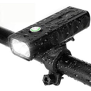 Fietslampje, Super Heldere 1000 Lumen Koplamp, IPX5 waterdicht, 2x T6 LED Fietslamp, 3 modi Fietslichten Veiligheid voor…