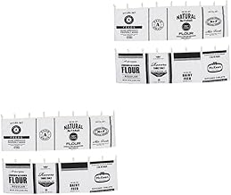 VOSAREA 4 Peças Cortinas De Algodão Cortinas De Linho Cortinas Pretas E Brancas Sanefas De Janela Cortinas De Cozinha De Casa De Fazenda Cortina De Linho Simples Cortina De Linho Para