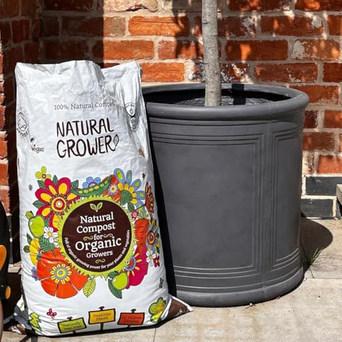 Approved Organic Compost for Natural Growers (50L) Peat Free Compost Chemical Free Multi-Purpose Top Soil for Plants Vegetables Flowers & Seedlings.