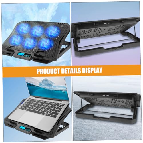 Base para laptop con ventilador de enfriamiento portátil miniatura 6