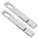 AUTOVIC Aluminium Seatbelt Guide Holder for MG MGB MGC MIDGET TRIUMPH SPITFIRE GT6 TR6, 2 Pack Front Headrest Seat Belt Guide Tidy 160mm (Silver)