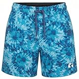 RIPT Bañador Niño Secado Rápido – Boardshort con Forro Malla, Protección UV 50, Pantalón Corto Surf Natación Playa Verano (Tinte Azul, 9-10 Años)