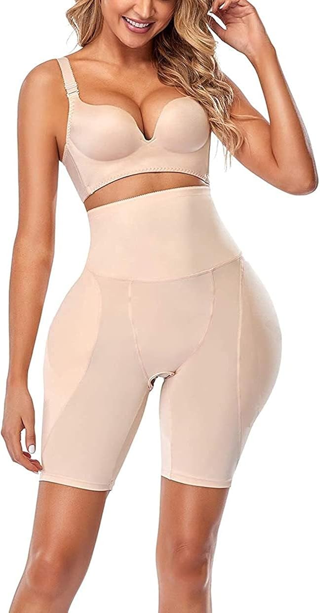 CXHXBB Crossdresser Butt Padded Hip Thigh Up Crotchless Panties