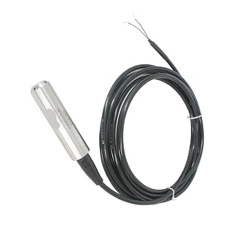 Hydrostatic Water Level Sensor 2-10M Range with 4-20mA RS485 Output - Pressure Transmitter for Liquid Measurement0-3.3V 5M Range 5M
