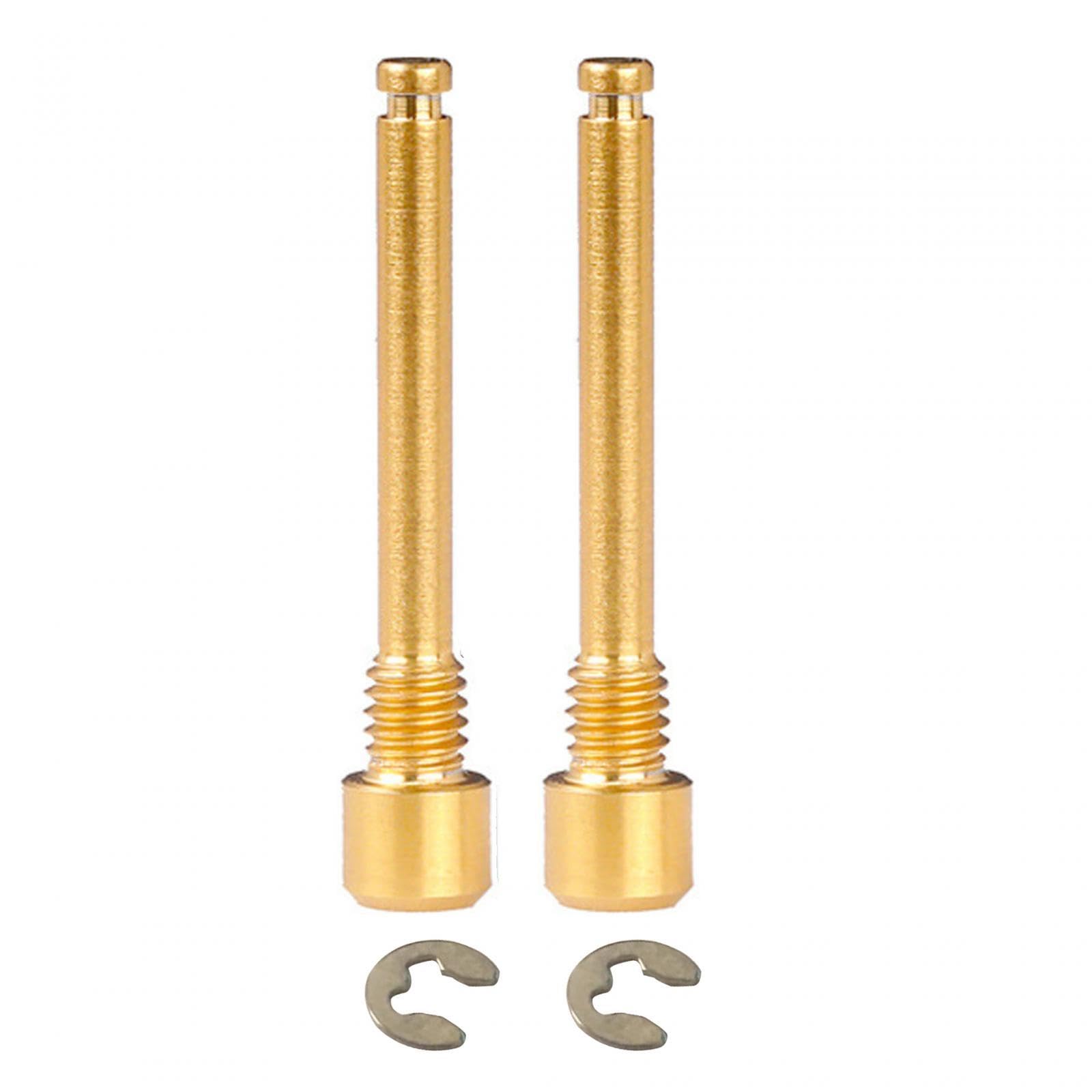 2 Pieces Bike Disc Brake Bolts Pin Inserts Screw M4 Thread Bike Brake Screws Gold-image-45