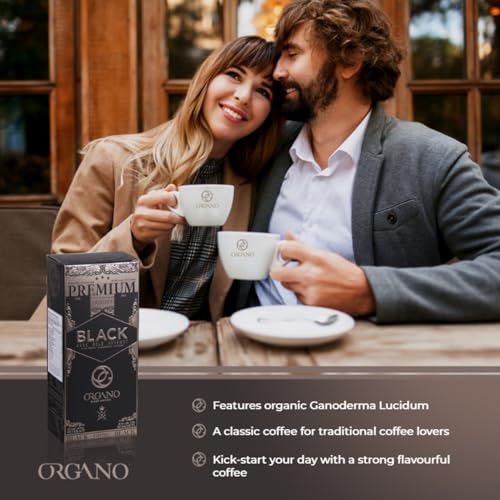 ORGANO Gourmet Black Coffee, 100% Certified Ganoderma Lucidum (30 sachets)
