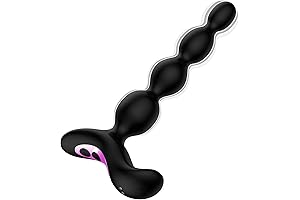 Vibrating Anal Beads, Silicone Butt Plug