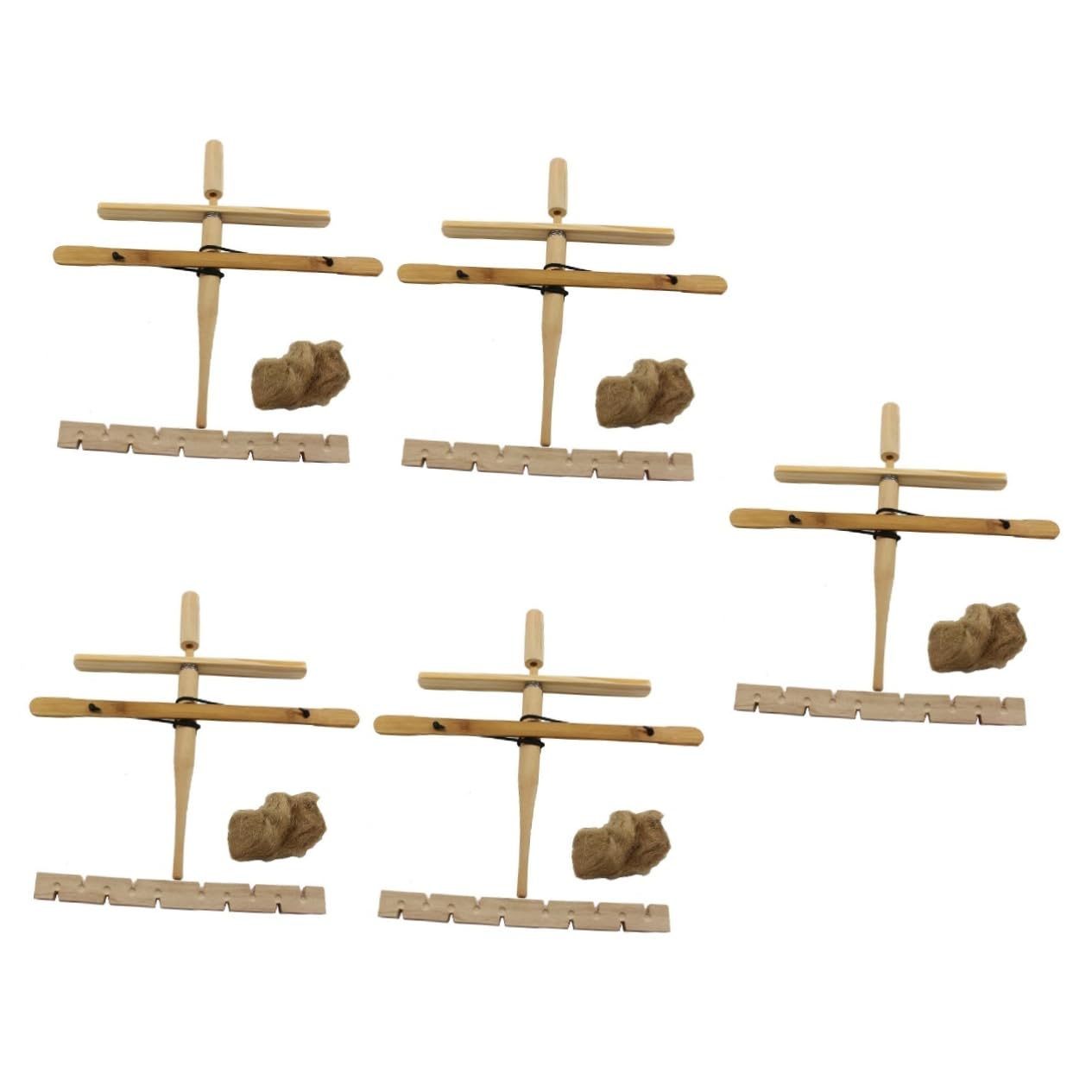 BESPORTBLE 5sätze Portable Feuerstarter Handbohrer Für Camping Und Outdoor Überlebenswichtige Friction Fire Tools Aus Holz Leicht Und Tragbar Für Mehrpersonennutzung