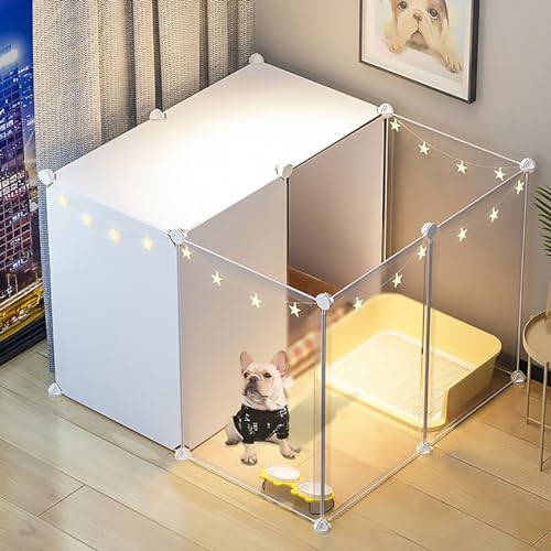 【Recinto per animali domestici di grande spazio】1 camera e 1 bagno - Puoi costruire un luogo multi-spazio per gli animali domestici. Recinzione rialzata per impedire ad alcuni piccoli animali attivi di saltare fuori.