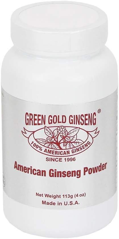 SKU OT 172-4 | American Ginseng Powder, 4 Ounce | American Ginseng Roots from Marathon County, WI | 4oz Bottle, B06XJZLBFD