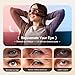 Pedete Red Light Therapy for Eyes, 3 Modes Under-Eye Red Light Eye Mask, Eye Massager for Fine Lines Eye Bags and Dark Circles for Men Women