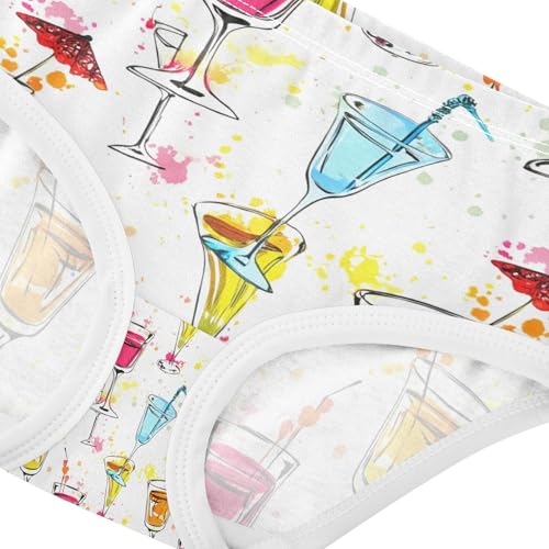 Colorful Cocktail Glasses Toddler Girls's Underwear 2T 202c14404