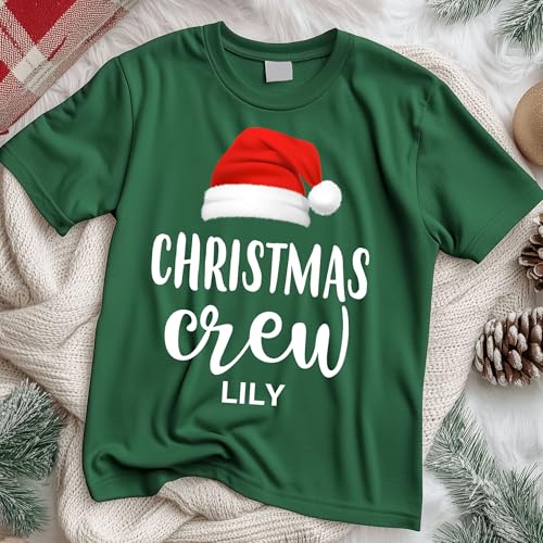 Family Matching Christmas Squad Shirts, Family Matching Christmas Pajamas and Shirts Santa Crew, Cousins Crew T-Shirt2