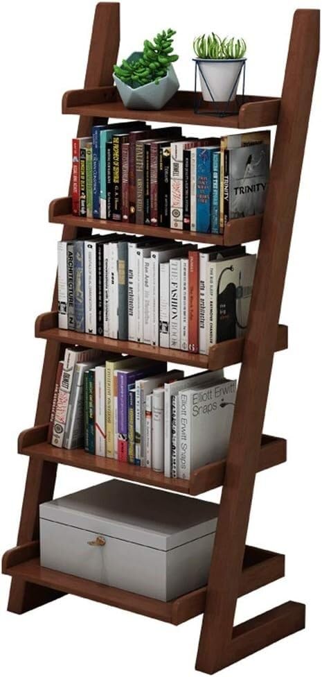 Étagère à fleurs créative en bois et bibliothèque de rangement