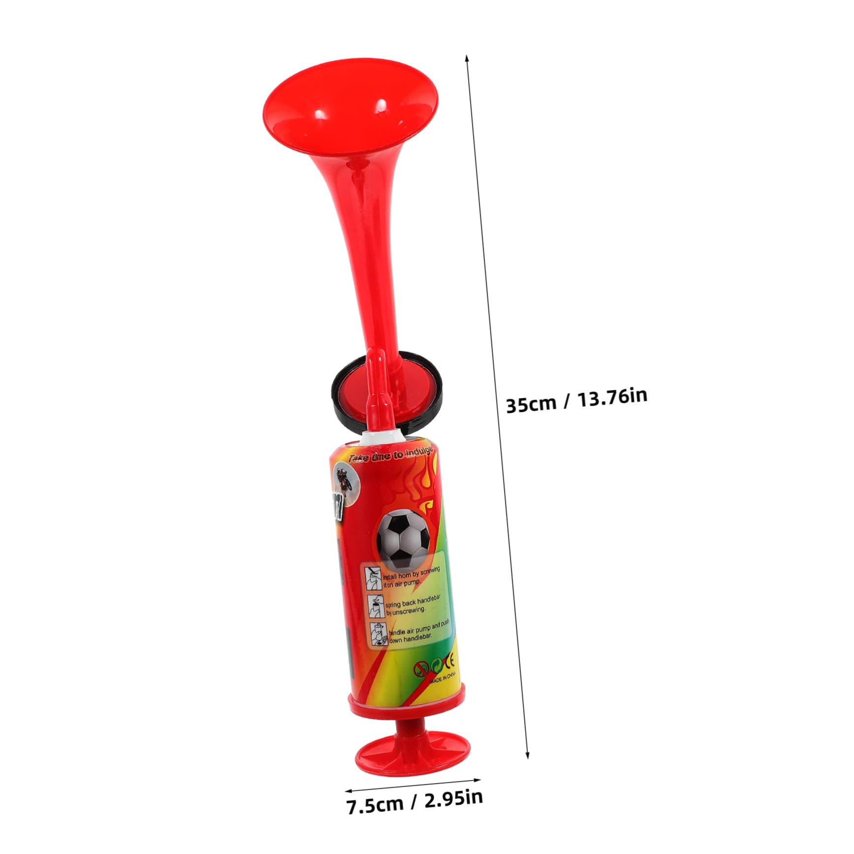 Klaxon à Main Pour Matchs Et Fêtes - Bruyant, Portable, Facile à Utiliser - Idéal Pour Supporter Ton équipe !