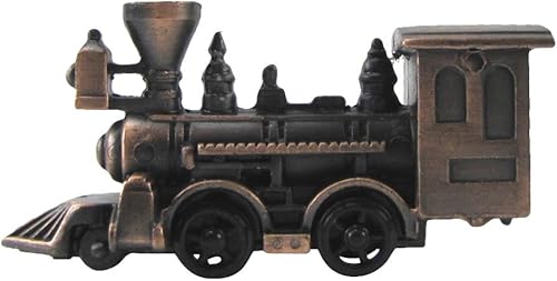 Miniatura 3 de Treasure Gurus Die Cast Modelo Locomotora Sacapuntas Diecast Steam Engine Train Railfan Gift