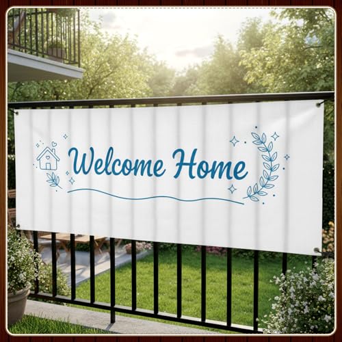 Image of Zonon Large Blank Banners And Signs Polyester Oxford Cloth Sublimation Banner To Decorate With Hanging Rope For Indoor Wall Outdoor Easy to Hang DIY Signs For Business Office(White,4 x 6 Feet)