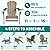 PLUUV Folding Adirondack Chair Outdoor, Oversized HDPE Patio Chair with 2 Cup Holders, 380 LBS Capacity, All-Weather Weather Resistant Fire Pit Chair for Backyard, Deck, Lawn, Brown