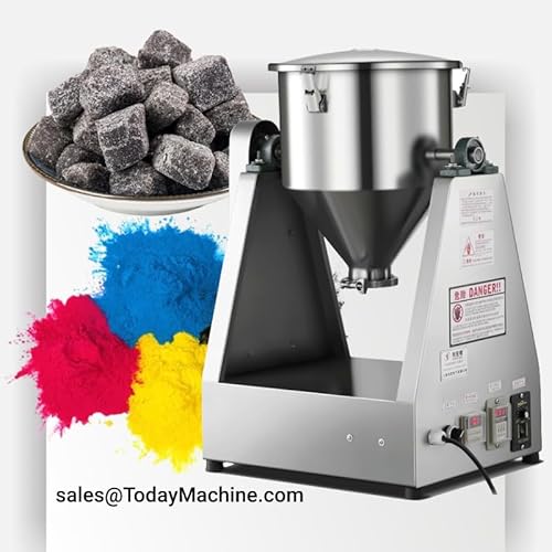 Close-up of powder blender mixer features