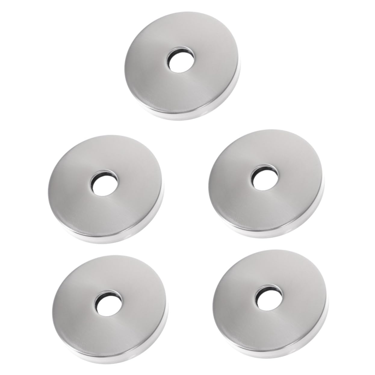 Plaque escutcheon ronde en inox durable pour cacher les trous de plomberie sans outil