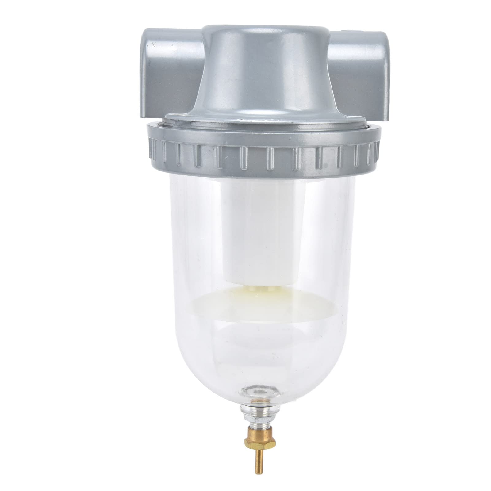 Ejoyous Filtro del Compressore d'aria Separatore d'acqua Olio Lega di Alluminio e Tazza Trasparente PC 0,63 MPa Filtrazione da 50 a 70 Micron per Sistemi di Trasmissione dell'aria Pneumatica
