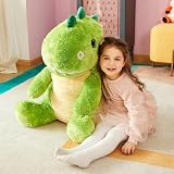 IKASA Duży dinozaur pluszak, ogromne pluszaki, 60 cm, słodkie, ogromne, pluszowe zwierzątko, prezent dla dzieci