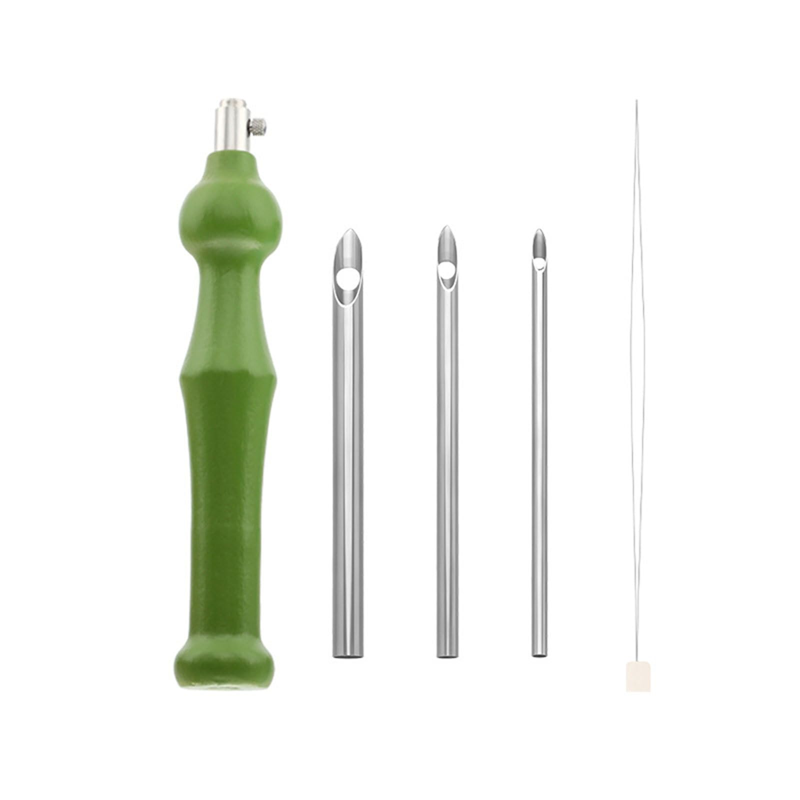 carotoe Punching Needle Embroidery Set for Beginner Stitching Craft, Wood Handle Embroidery Pen for Embellishments Handcraft Needlework
