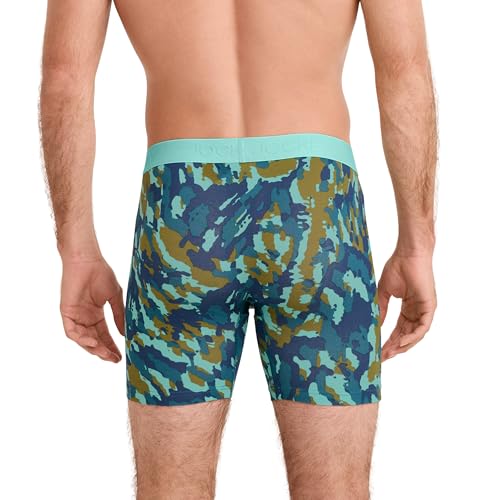 Jockey Men's Underwear Chafe Proof Pouch Cotton Stretch 6" Boxer Brief - 3 Pack, Chaotic Camo, L3