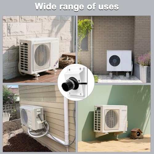 Cargly HVAC Wall Penetration Cover & Line-Set Cover Kit—fit 1 3/4" Insulated Refrigerant Lines UV-Resistant Split Air Conditioning Duct Kit Wall Cover for Indoor and Outdoor AC Systems (White) by Cargly - Used condition - Image 7
