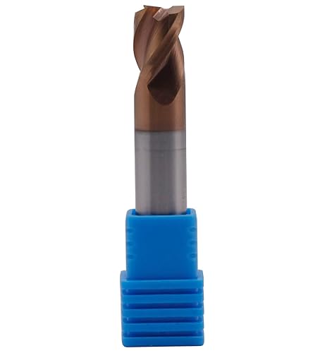 Miniatura 2 de BestParts Fresa de carburo sólido de alto rendimiento para aluminio, revestimiento ZRN, hélice de 37 grados, 3 flautas, diámetro de corte de 516