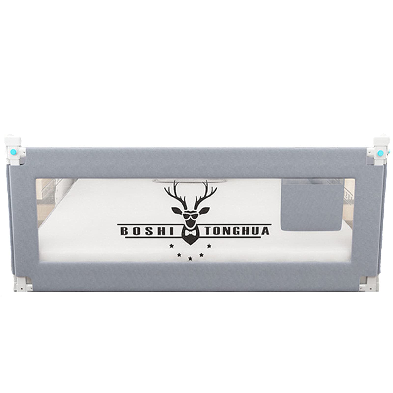 Bambini Letto Rails,Barriera per Letto Portatile per Neonati Bambino/Altezza Regolabile,Protezione di Caduta 1Pc(120/150/180/190/200/220Cm),Grey-1.2m
