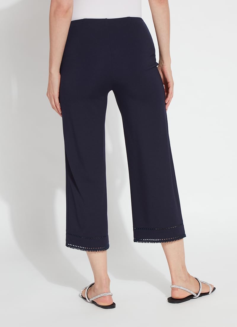 Lyssé Sienna Wide Leg Cropped Pants – Drapey Ponte Pants and Cropped Pants for Women - Image 3