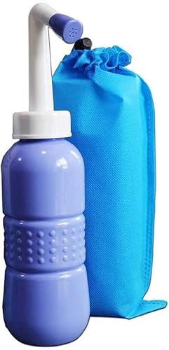 LUAMY 携帯用 お尻洗浄器 手動式 ウォシュレット おしり洗浄器 ファルウォッシュ 旅行 キャンプ オムツ 介護にも適用 容量450ml お尻洗い (ノズルカラーランダム)