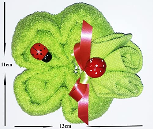 SKL Home St. Patrick's Kleeblatt-Handtücher, 2-teilig, Grün, 40,6x63,5 Cm, Baumwoll-Frottee