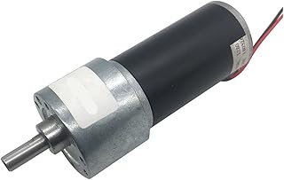 KOVNOVI 37GB31Y 12V 24V DC Gear Motor Permanent Magnet Tubular Electric Motor Reducer Reverse High Torque Engine Motor DINGGUANGHE (Speed(RPM) : 24v 1270rpm, Voltage(V) : Package H)