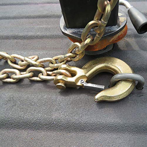 Shanqian SQUS-HOOK-4PCS38-YELLOW-201103 4 Pack 3/8 Inch Clevis Slip Hook thumb #5