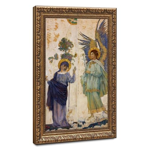 Toile The Annunciation Mikhail Nesterov pour habiller un grand mur vide de bureau
