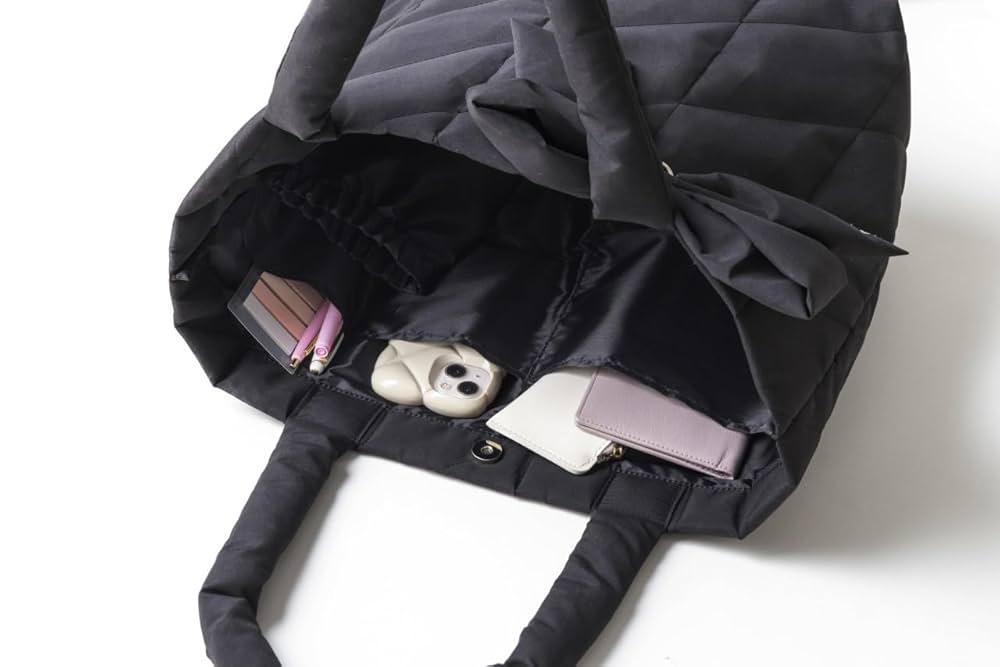 SISTER AUDREY 軽くてたっぷり入るリボンキルティングトート