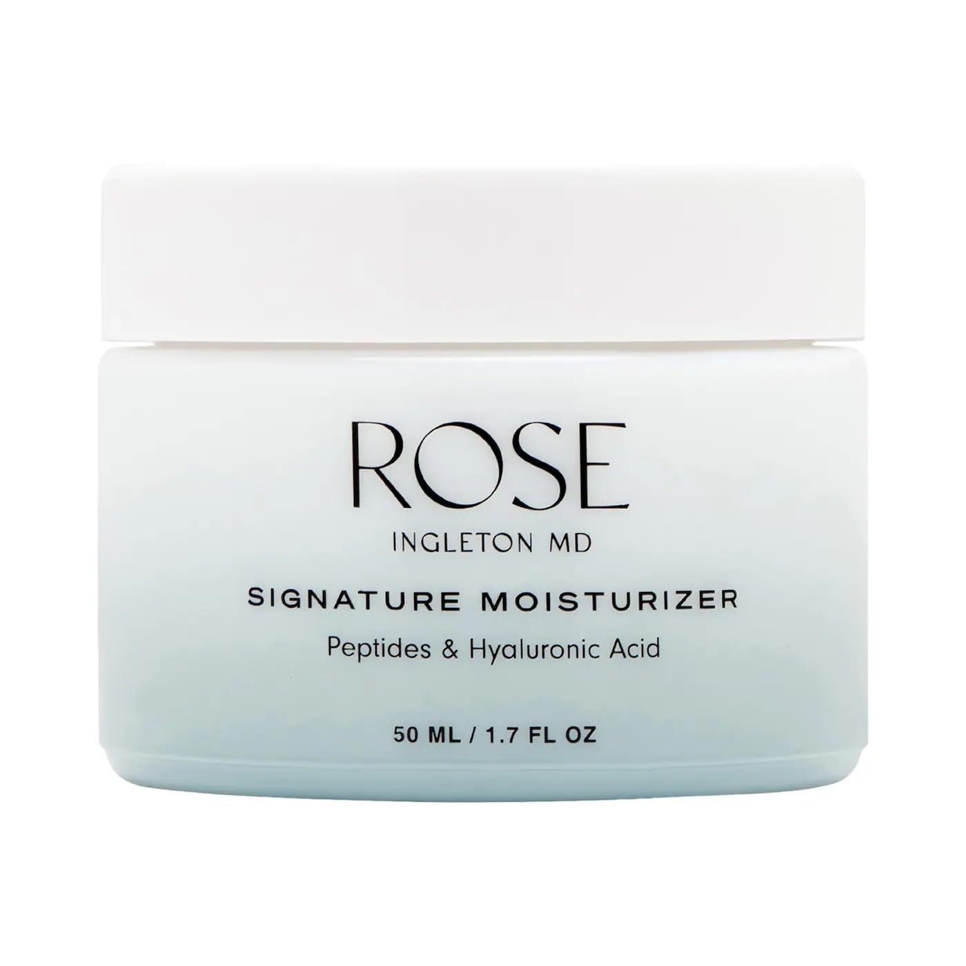 ROSE Ingleton MD Signature Face Moisturizer, Multitasking Facial Cream with Peptides, Ceramides, Hyaluronic Acid & Vitamin C, Dermatologist Developed, Vegan, Fragrance Free, Non-Comedogenic, 1.7 fl oz