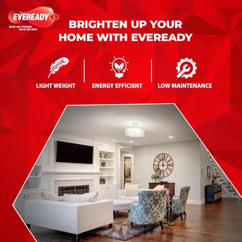 Image of Eveready 18W LED Bulb | 1800 Lumen | 4KV Surge Protection | Long Life & Low Maintenance | BIS Certified | 1 Year Warranty | 100 Lumens Per Watt | Cool Day Light (6500K) | B22 | Pack of 2