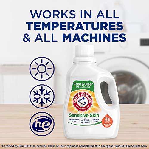 Arm & Hammer Liquid Laundry 105Oz Perfume & Dye Free Dual He #TOP6