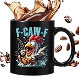 Ihdjasg Taza de café divertida,Taza de cerámica de pollo de 355 ml,Contenedor de té de gallo - Como regalo para colegas y mujeres para el té, café con leche, chocolate caliente, así como bebidas en el