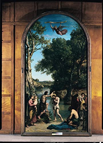 Impression Le Baptême du Christ par Corot pour grand mur de séjour